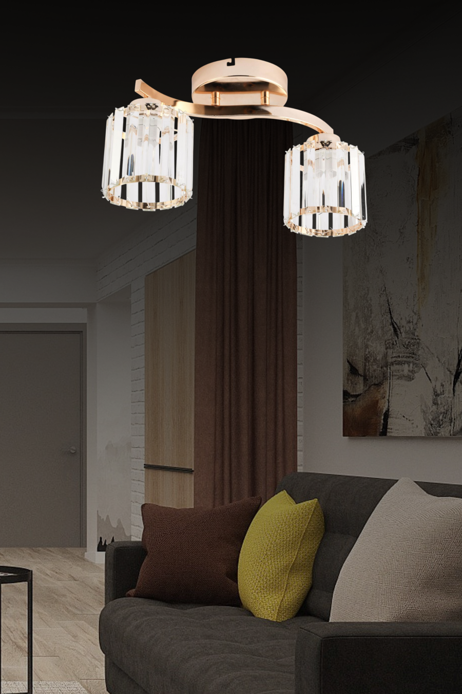 Dekoratif Led Avize BLX-KR-2-S
