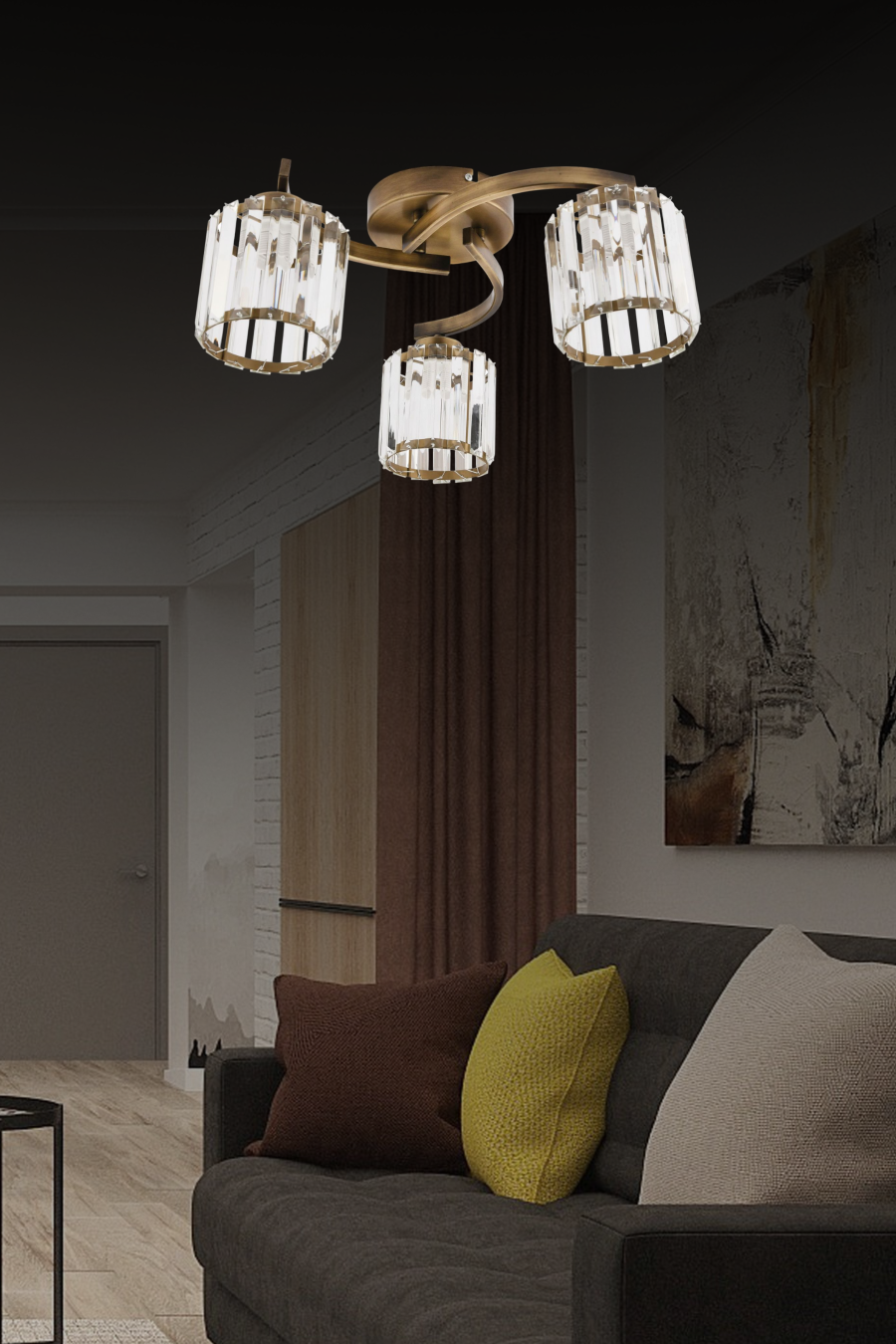 Dekoratif Led Avize BLX-KR-3-PL
