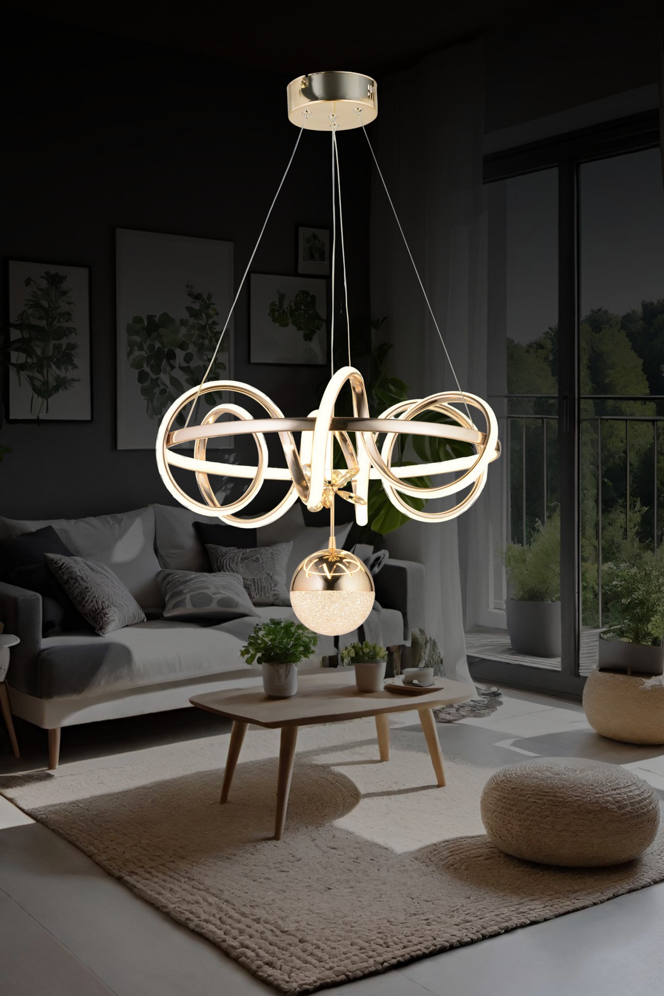 Dekoratif Sarkıt Avize BLX-LD-023-BT