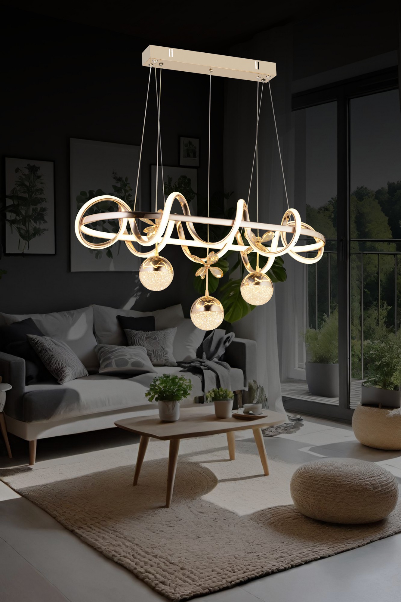 Dekoratif Sarkıt Avize BLX-LD-023-YMT