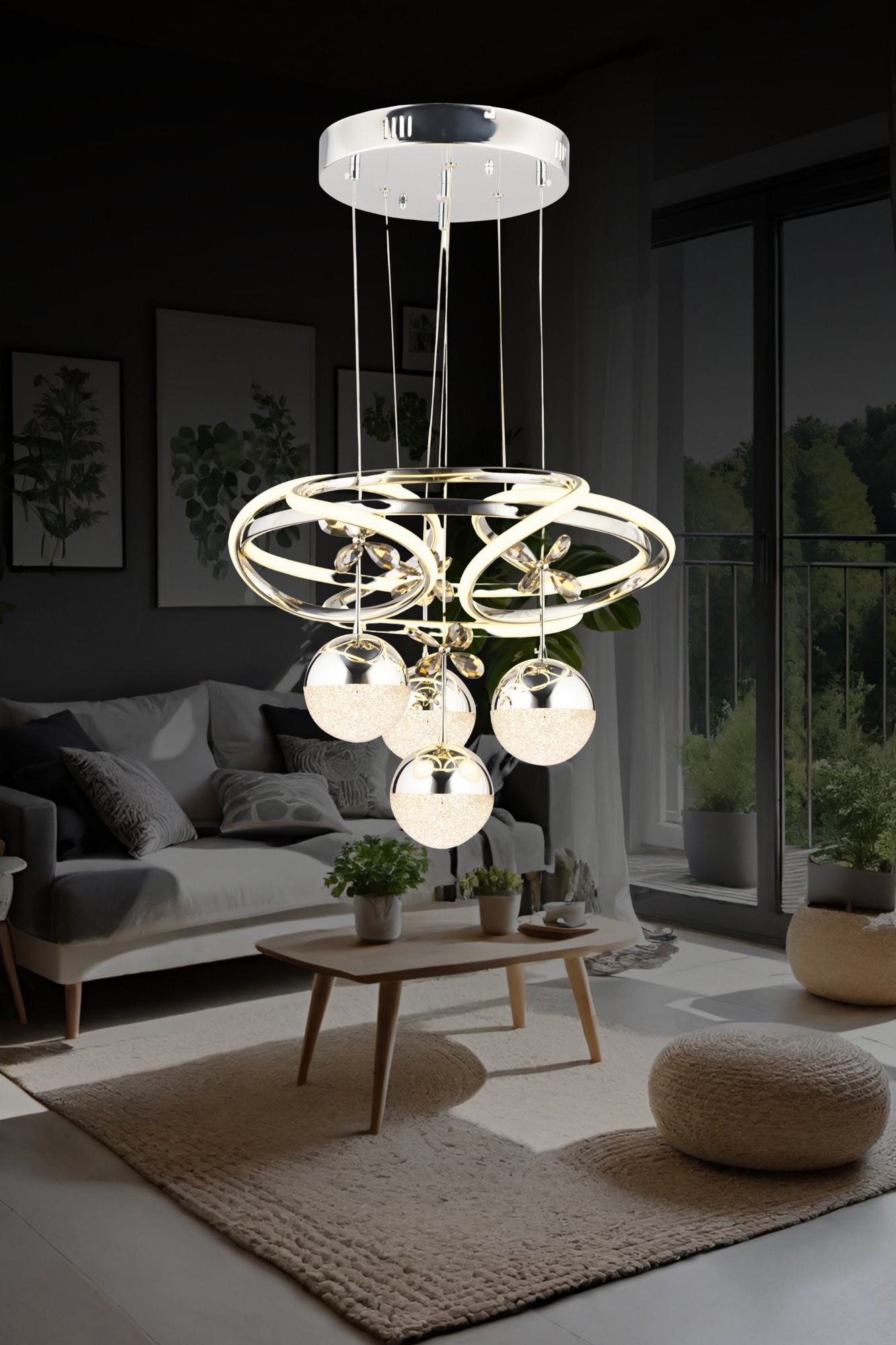 Dekoratif Sarkıt Avize BLX-LD-061-B4T