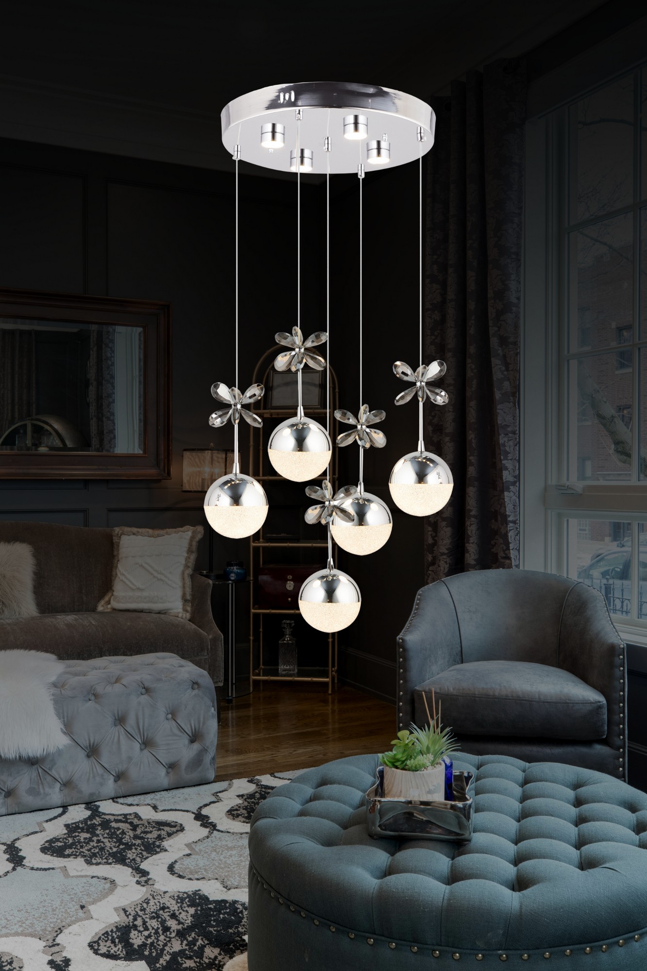 Dekoratif Sarkıt Avize BLX-LD-085-5-T