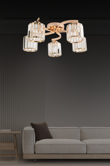 Dekoratif Led Avize BLX-KR-5-PL